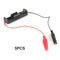 5pcs Power Battery Holder Case 1 Slot AA Batteries Box with Alligator Clip Newly