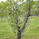 Halloween Props LED Spider Web Outdoor Party Light Up Cobweb Lighting Decor N`