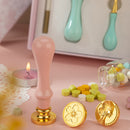 #A Wax Seal Kit DIY Sakura Stamp Set Envelope Invitation Decorative Packaging Cr