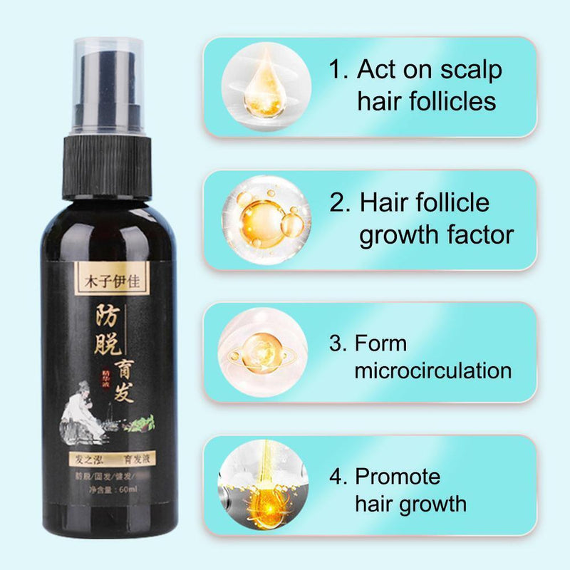 Anti-Haarausfall Liquid He Shou Wu Ginger Extract Essence Shampoo Haardichtes.