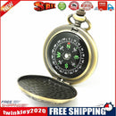 Portable Metal Retro Pocket Watch Compass Outdoor Navigation Flip Compasses