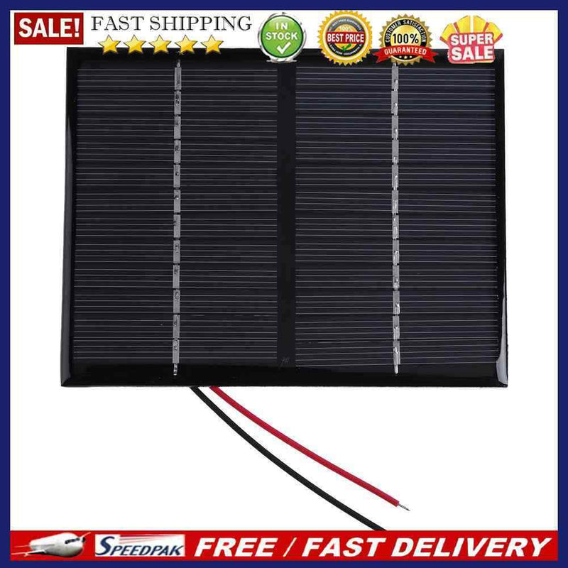 12V 1.5W Solar Panel Epoxy Polycrystalline Silicon DIY Battery Power Charge