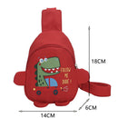 Kids Chest Bag Cute Fanny Cartoon Baby Cross-body Money Pouch (Red Car)