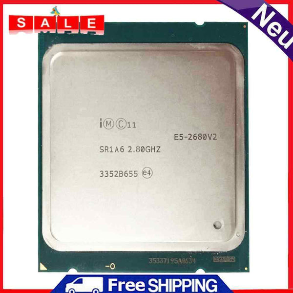 For Intel Xeon E5-2680 V2 DDR3 10 Core Processor for X79 LGA 2011 Computer CPU