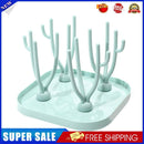 Baby Feeding Bottle Drying Racks Bottle Cleaning Drainer Holder (Green)