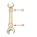 Motorcycle Tool Kit Spanner / Wrench / Screwdriver W4O9 Bag Pliers / F3V1