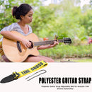 Guitar Strap Belt for Acoustic Electric Guitar Instrument Parts (Yellow) Newly