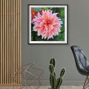 5D DIY Full Round Drill Diamond Painting Pink Flower Mosaic Rhinestone Draw