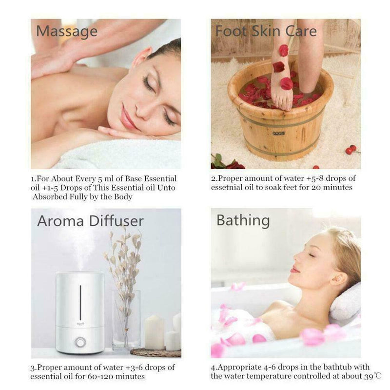 36PCS/SET Plant Essential Oil Aroma Fragrance For Home Humidifier UK B9Y4