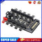 1 to 10 4Pin PWM Cooling Fans HUB PC SATA Port Power Speed Controller