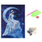 5D DIY Round Drill Diamond Painting Moon Goddess Cross Stitch Embroidery(C