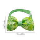 Dog Bow Tie - Adorable Dog Cat Irish Lucky Shamrock Collars for St. Patricks