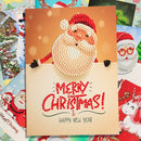 Card Xmas Postcards 5D Greeting Cards DIY Diamond Painting Merry  Christmas