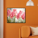 Oil Painting By Numbers Pink Roses Acrylic Paints Canvas Coloring Pictures