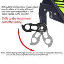 RISK Bicycle Rear Derailleur Link Hanger Extension MTB Gear Tail Hook Extender