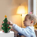 Exquisite Christmas Tree Wood Craft Small Landscaping Desk Home Festival Decor