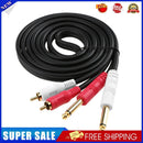 Dual RCA to Dual Mono 6.35mm Male Audio Cable 2RCA to 2 6.5 DVD Mixer (2m)