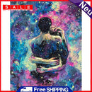 Painting By Numbers DIY Hugging Hand Painted Canvas Oil Art Picture Craft Kit