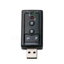 USB PC Laptop To Mic Speaker Headphone 7.1 Channel Audio Adapter Card Sound E1G9