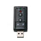 USB PC Laptop To Mic Speaker Headphone 7.1 Channel Audio Adapter Card Sound E1G9