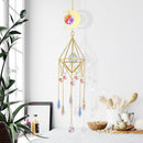 #A Crystal Moon Star Design Pendant Diamond Prisms Hanging Rainbow Curtain Penda