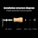 Fishing Reel Handle Knob DIY Cork Grip Replacement for Baitcasting (Black) Newly