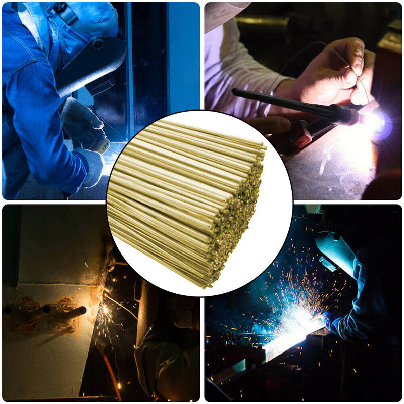 10pcs Low Temperature Simple Brass Welding Rods Electrodes Easy Melt Weld Bar