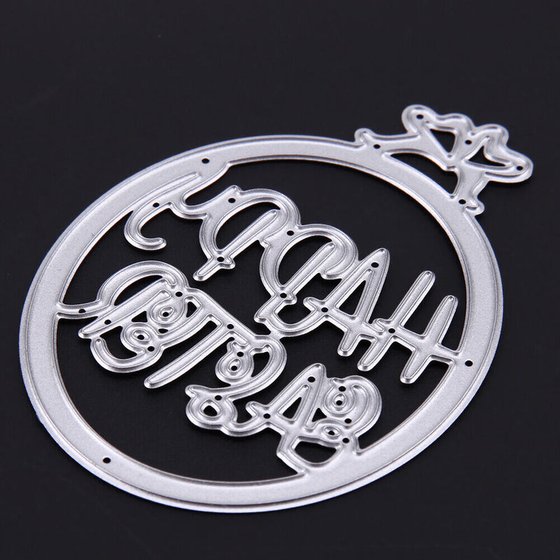 Happy Metal Cutting Die Stencil DIY Scrapbooking Album Embossing Paper Card
