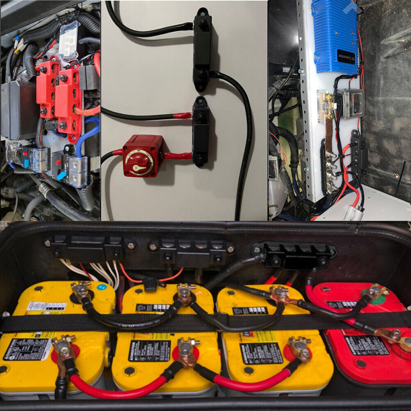 4 Post Power Distribution Block Battery Junction Block for RV Ship Car Mari