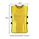 Scrimmage Team Practice Vests Pinnies Team Practice Bibs (Yellow M Kids)