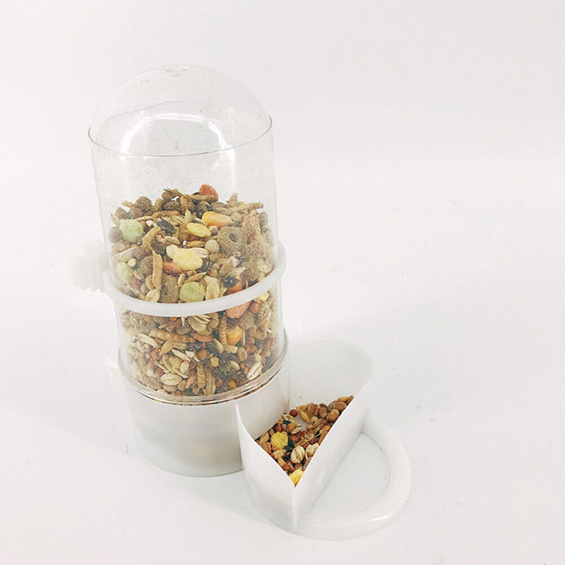 Small Pet Bird Food Dish Rabbit Guinea Pig Hedgehog Automatic Feeding Dispe