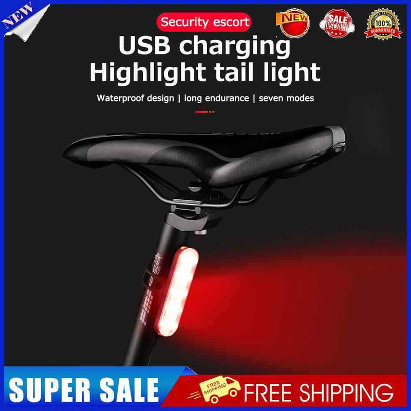 Powerful Bicycle Lighting 7 Modes Bike Taillight USB Rechargeable Bike Rear