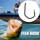 10pcs Fishing Hooks Set V-Curve Sharp Barbed Carp Hooks Fishing Gear Accessor