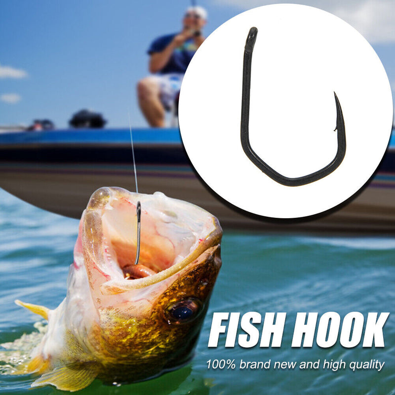 10pcs Fishing Hooks Set V-Curve Sharp Barbed Carp Hooks Fishing Gear Accessor