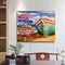 Ship by the Sea Oil Paint By Numbers Kit DIY Acrylic Painting on Canvas Art