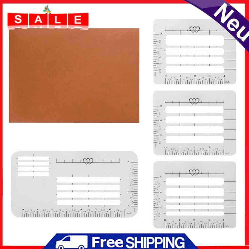 4pcs Straight Writing Ruler Guide Envelope Addressing Guide Stencils Writing