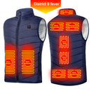 Heated Jacket Men Coat Intelligent USB Electric Winter Thermal Vest (L)