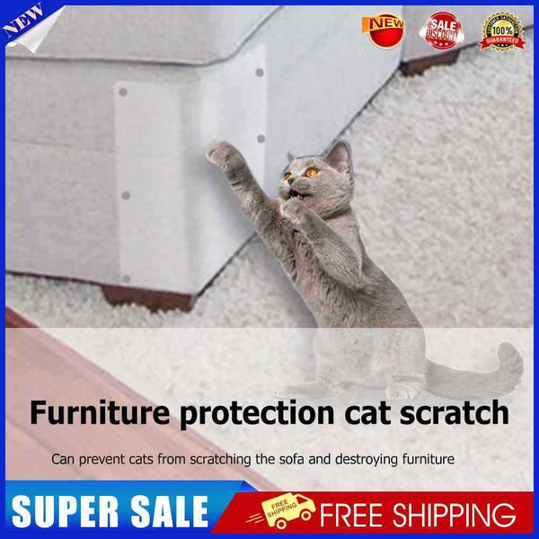 #A Plastic Transparent Cat Scratch Stickers With Pin for Protecting Furniture