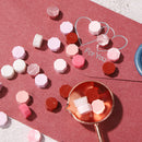 100pcs Octagon Sealing Wax Beads Envelope Seal Stamp Wax Tablet Pill (Pink)