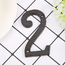 Metal Digital Number Cast Iron House Sign Doorplate DIY Cafe Wall Decor (2)