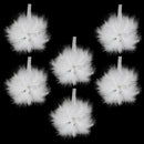 Decoration Christmas Tree Hanging Xmas Ornament Star White Feather Pendant
