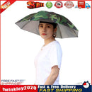 Outdoor Cap Portable Anti-Rain Anti-Sun Head Umbrella Hat (Camouflage) Newly