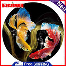 11CT Partial Cross Stitch Koi Stamped DIY Cotton Thread Printed Wall Needlework