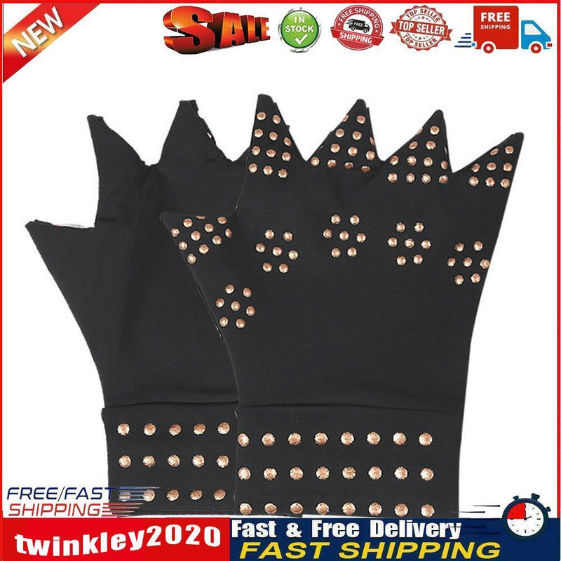 Compression Arthritis Gloves Ache Pain Joint Relief Wrist Braces (Black) Newly