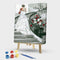 The Bride in the Stairs No Frame Pictures By Number DIY Digital Coding Oil Paint
