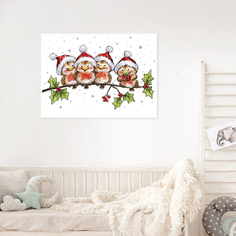 5D Full Round Drill Drawing Picture Hat Bird Diamond Painting Living Room Decor