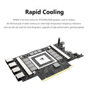 #A HP800 Adhesive 12.8W/mk Silicone Pad Graphics Video Card Thermal Mat Kits