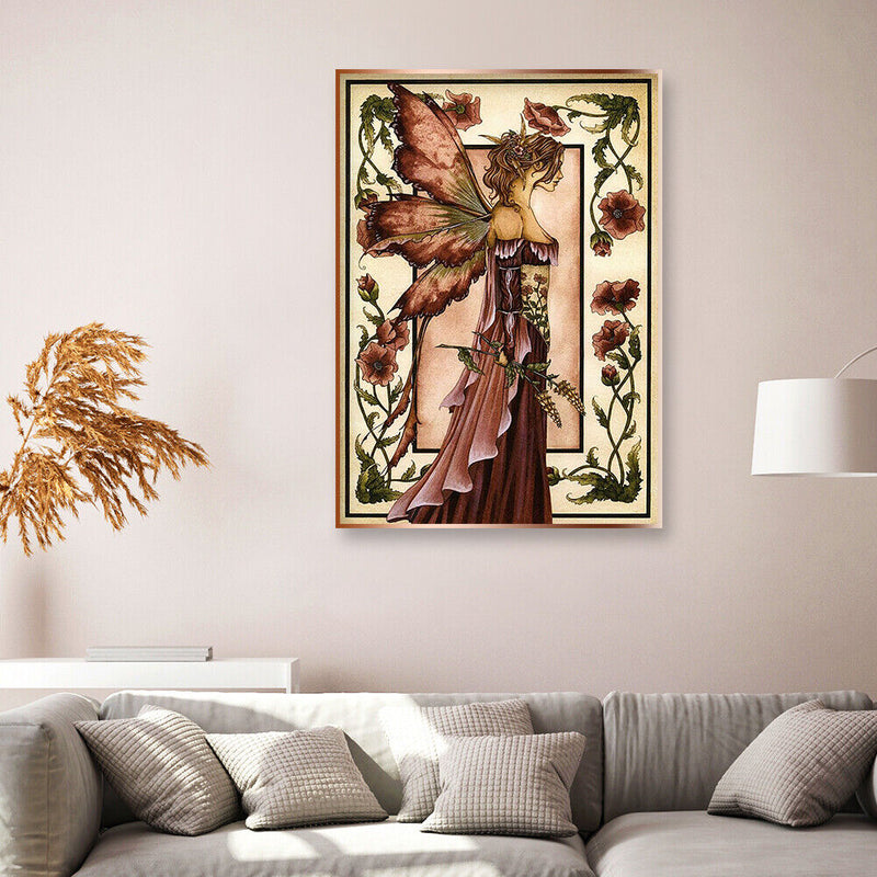 Special Shaped Butterfly Fairy 5D DIY Diamond Painting Part Drill Home Art