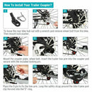 For InStep Schwinn Bike Bicycle Trailer Coupler Attachment Angled Hitch D6W0