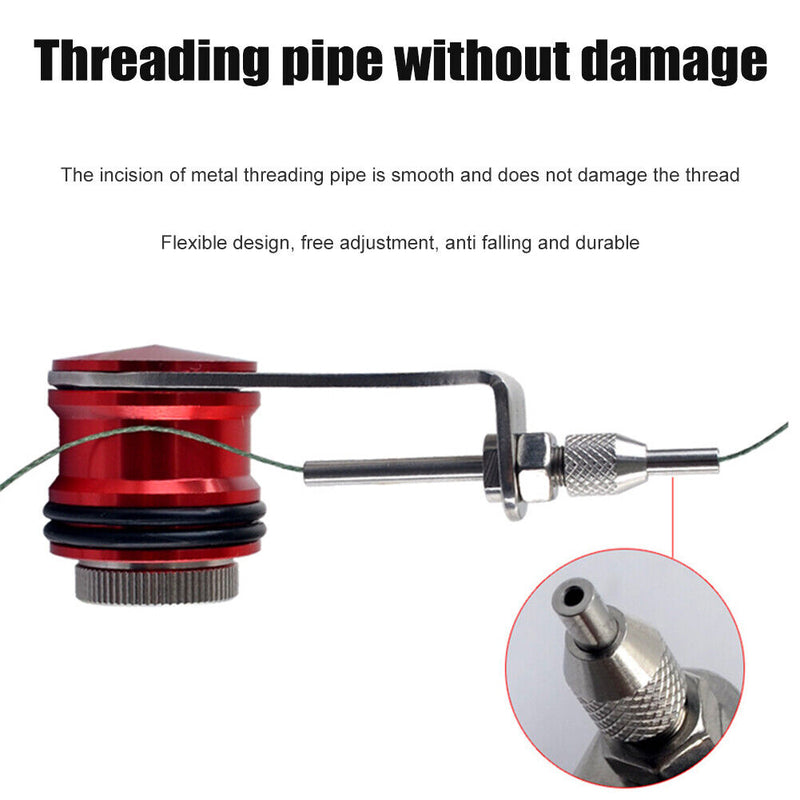 GT Bobbin Knotter Fast Knot Winder PE Line Fishing Tool Knotting (Red) Newly